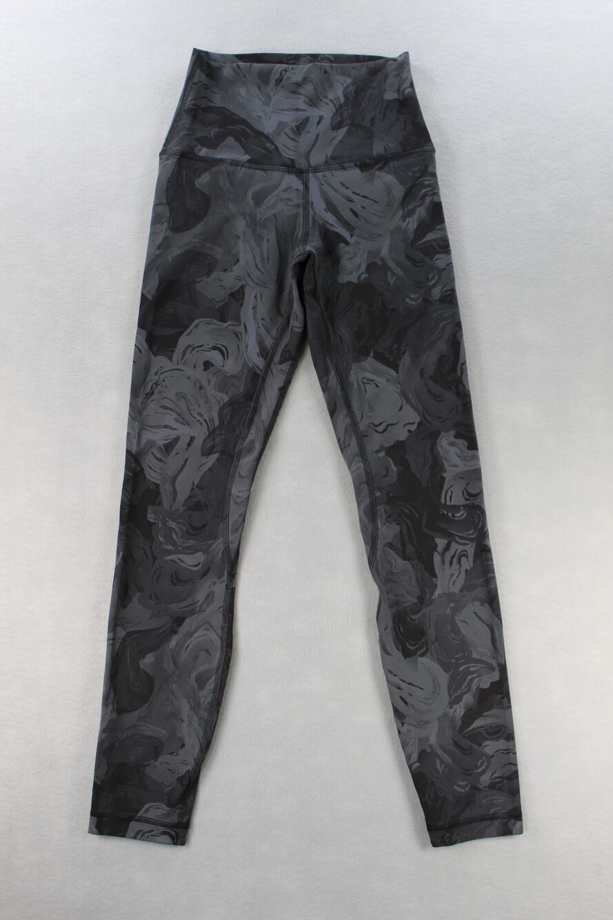 Lululemon Align Gray Legging Womens 2 Abstract Marbled Swirl